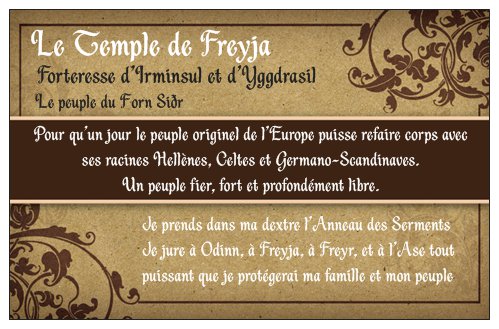 Le Temple de Freyja